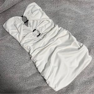 strapless white princess polly dress